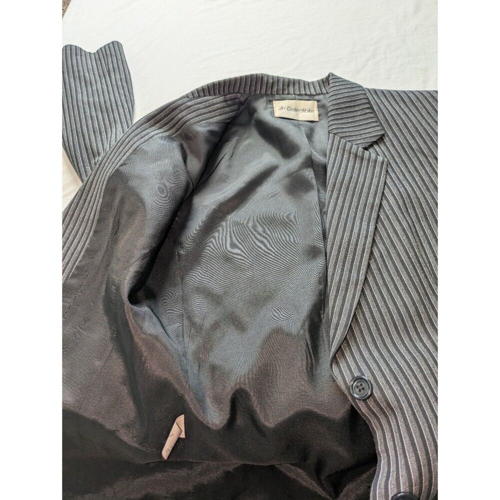 Vintage JH Collectibles Wool Blazer Womens Size 6 Vertical Pin Stripe Jacket USA - Picture 7 of 11